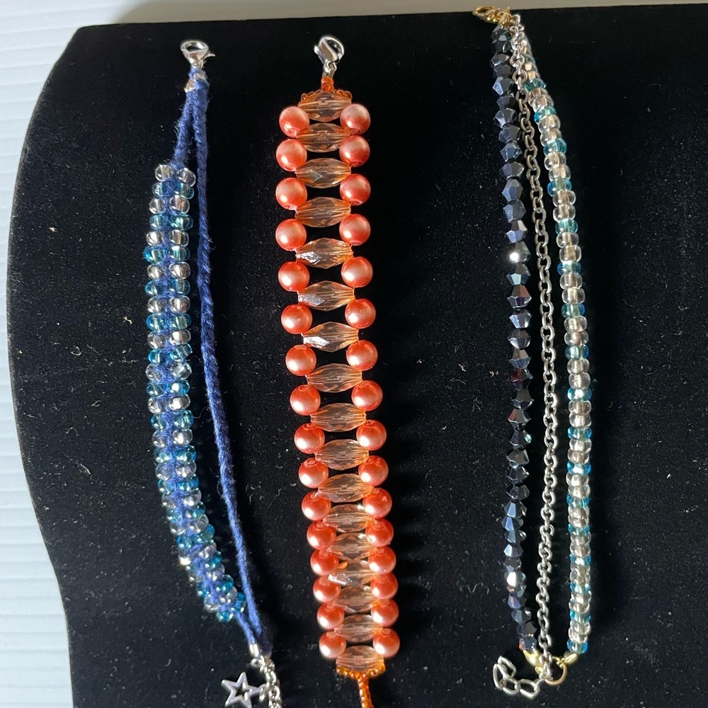 Colorful Beaded Bracelets Set